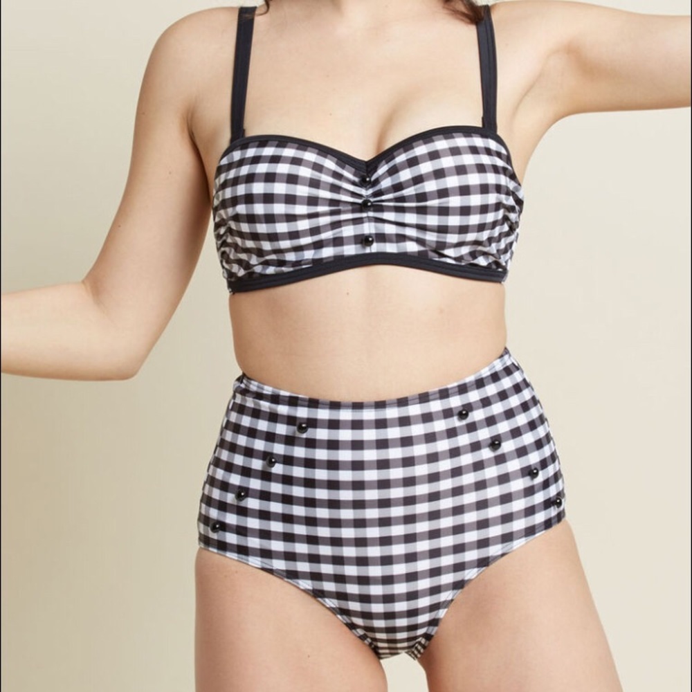 High Dive by ModCloth Gingham bikini
